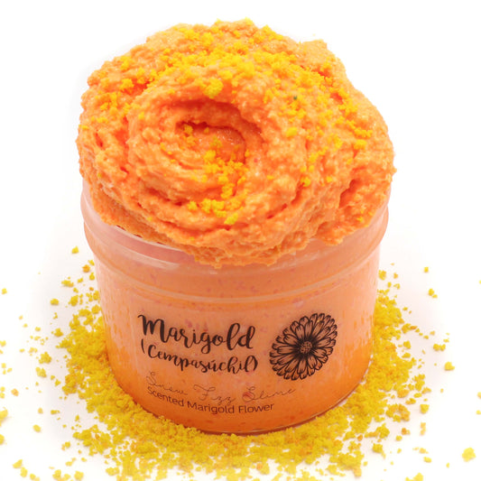 Marigold Dia de los Muertos Crunchy Snow Fizz Halloween Fall Slime Fantasies Shop 8oz Front View