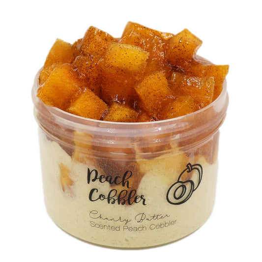 Peach Cobbler Orange Butter Jelly Cube Floam Slime Fantasies 8oz Front View