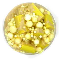 Pineapple Cake Yellow Java Chip Floam Slime 8oz Top View
