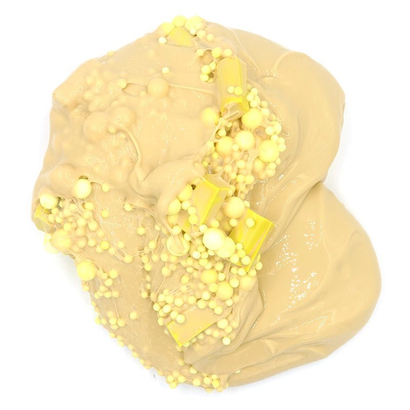 Pineapple Cake Yellow Java Chip Floam Slime Texture