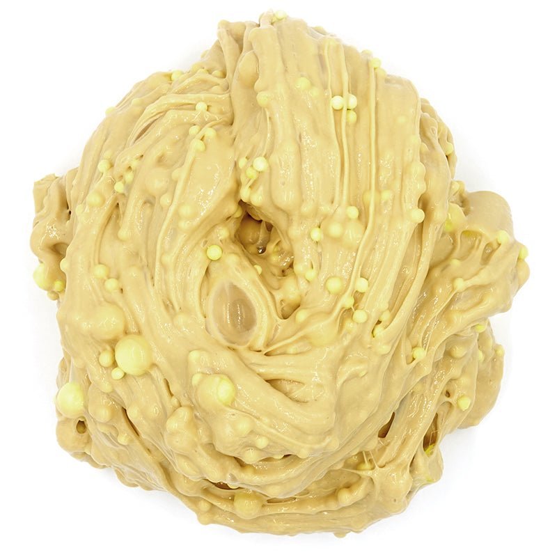 Pineapple Cake Yellow Java Chip Floam Slime Swirl
