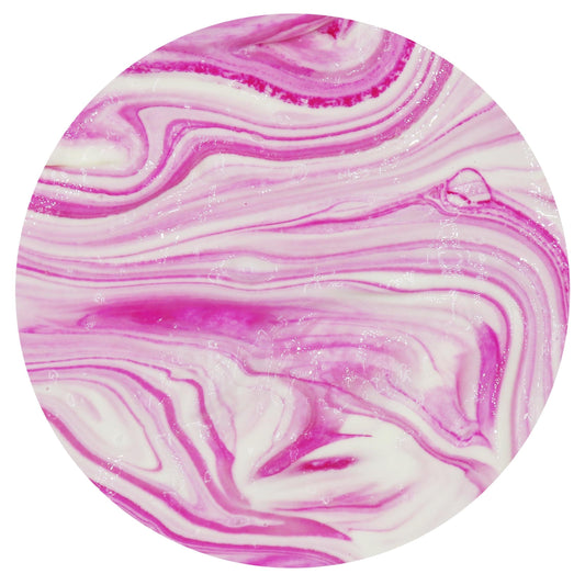 Raspberry Swirl Pudding Glossy Clay Slime