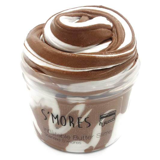 Smores Chocolate Marshmallow Slay Butter Slime 8oz Front View