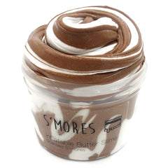 Smores Chocolate Marshmallow Slay Butter Slime 8oz Front View