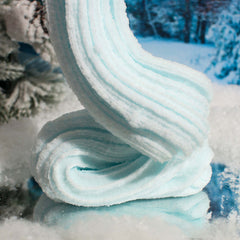 Snowy Ice Skating Day Christmas Glitter White Blue Jelly Clear Slime Fantasies Shop Drizzle Mixed