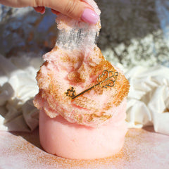 Sugar Plum Fairy Christmas Slime Gift For Kids Pastel Pink Berry Scented Cloud Snow Icee Slime Fantasies Shop 9oz Front View Decoration Pull
