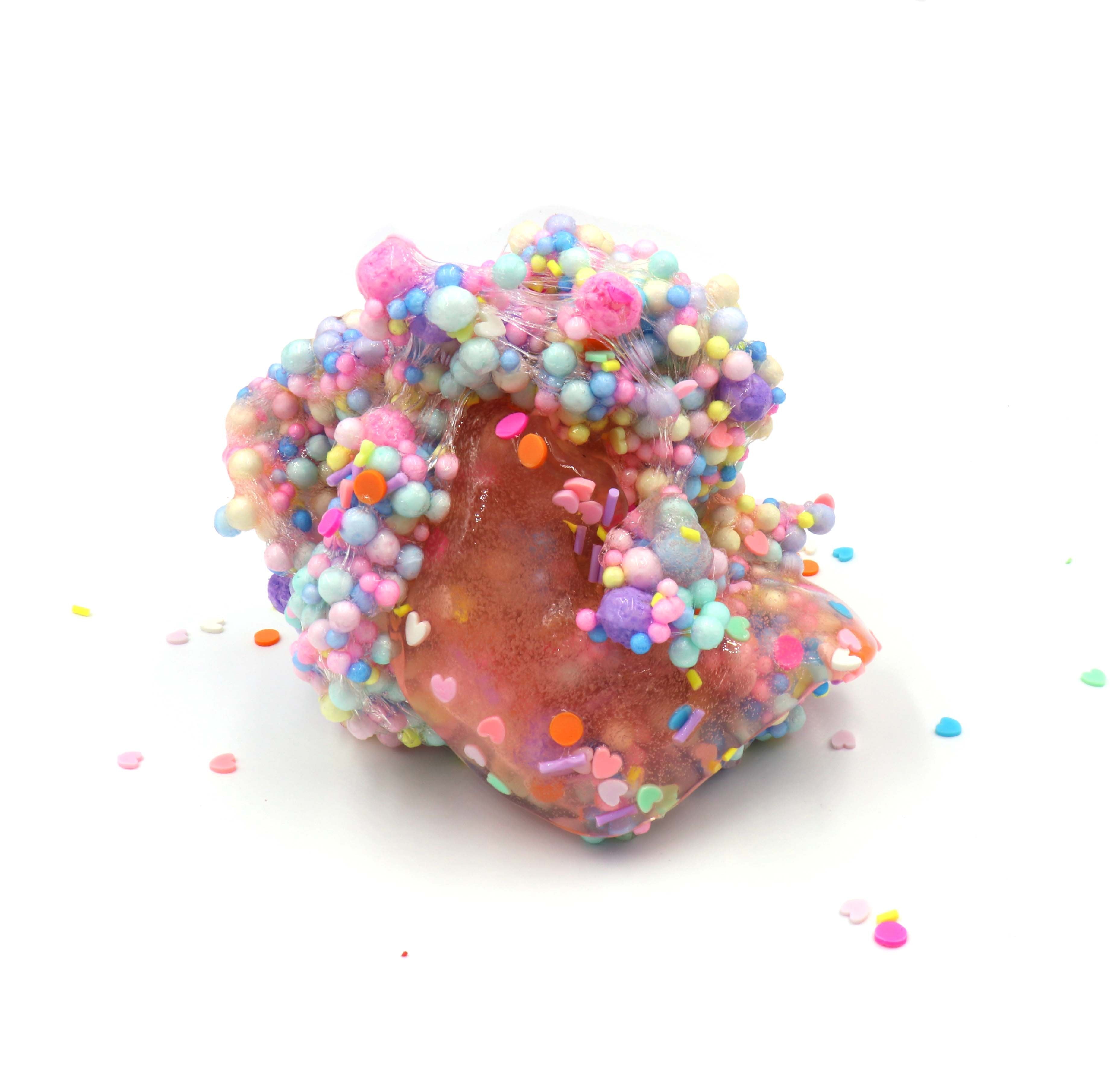 Sweethearts Crunch Clear Glue Floam