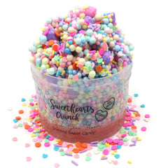 Sweethearts Crunch Clear Glue Floam
