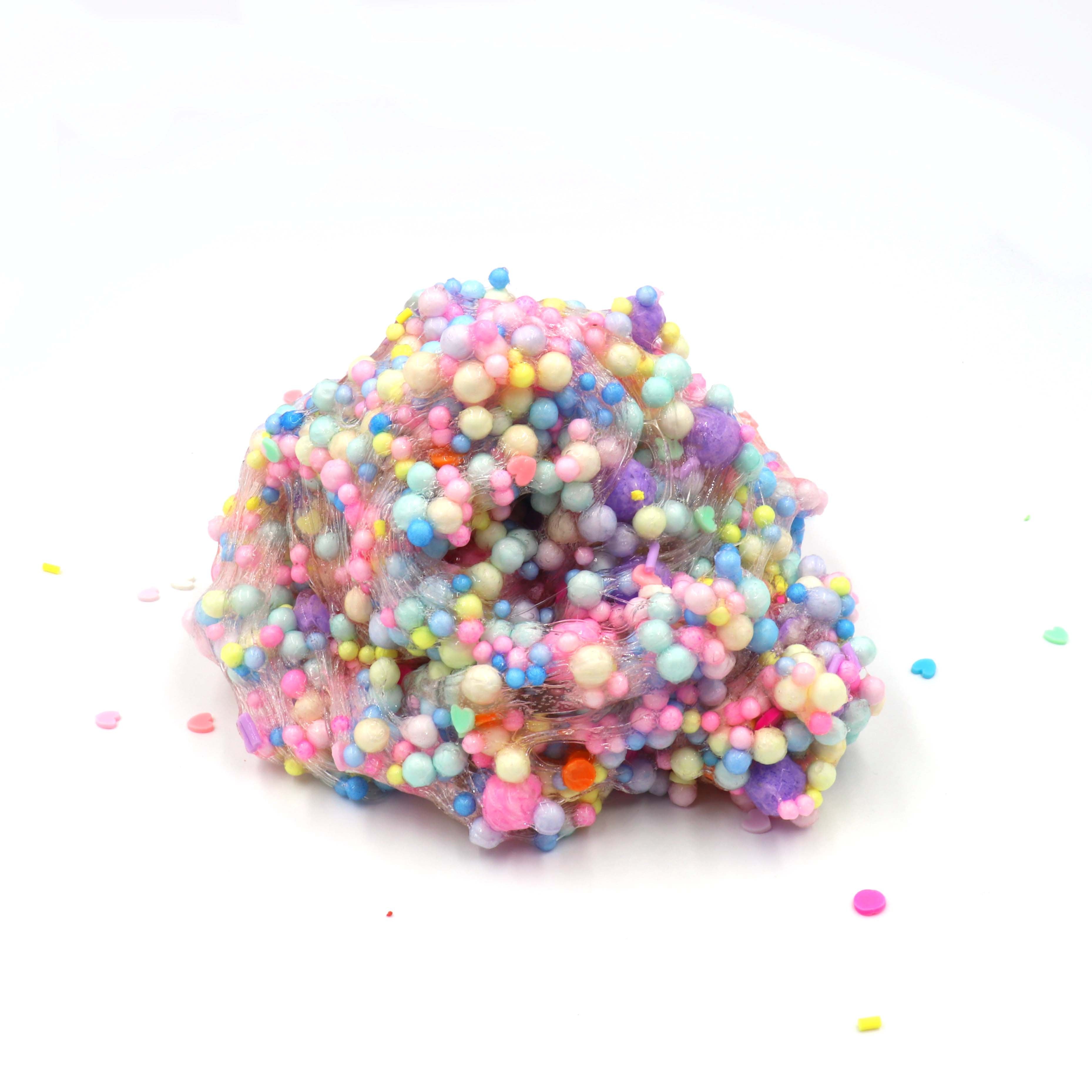 Sweethearts Crunch Clear Glue Floam
