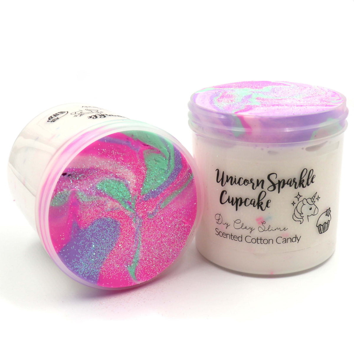Unicorn Sparkle Cupcake - Diy Clay Slime
