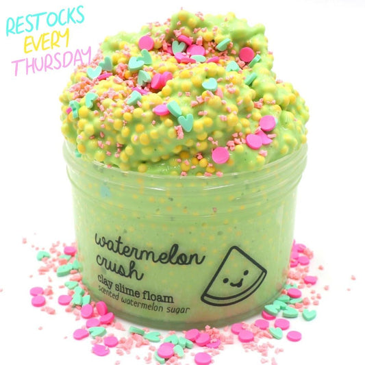 Watermelon Crush Clay Slime Floam