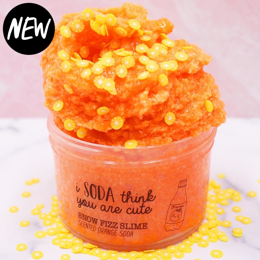 I Soda Think You Are Cute Orange Crunchy Snow Fizz Fimo Slices Slime Fantasies Shop