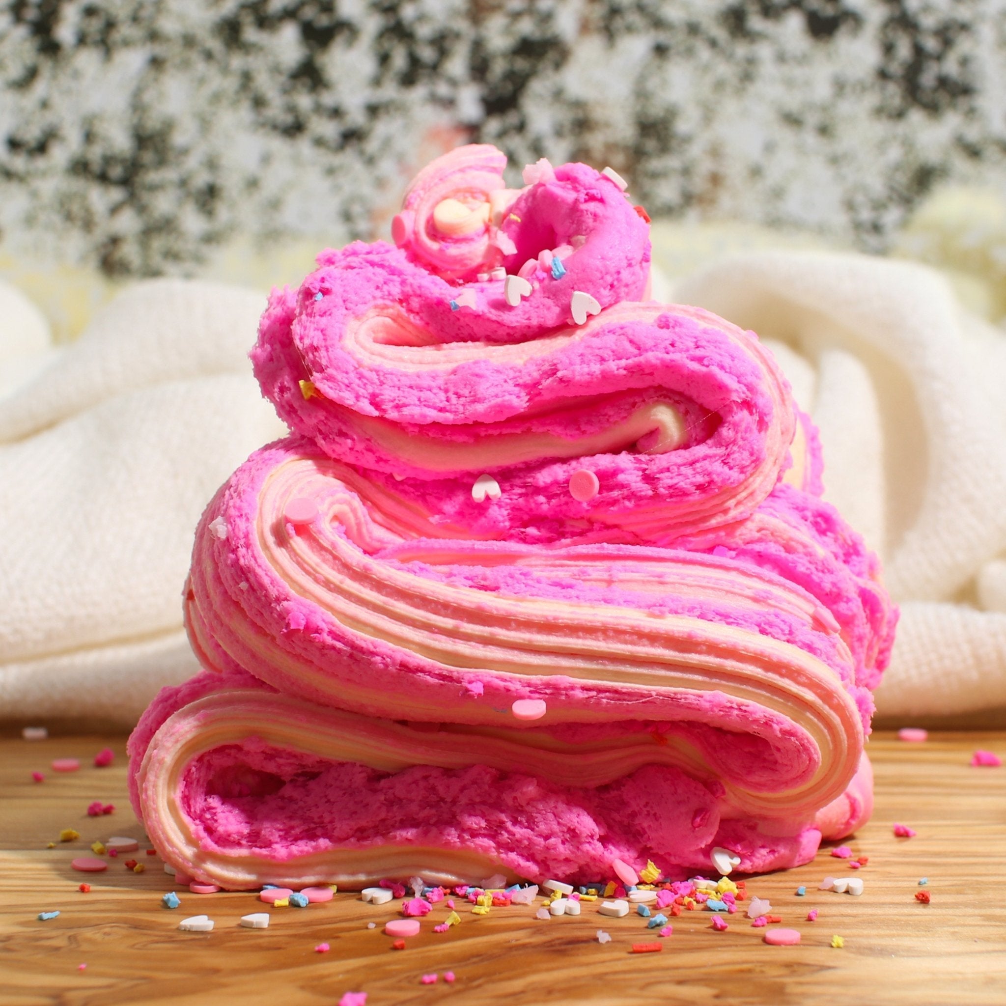 You Got A Peach Of My Heart Cloud Creme Pink Orange Sprinkles Butter lime Fantasies Swirl Layered
